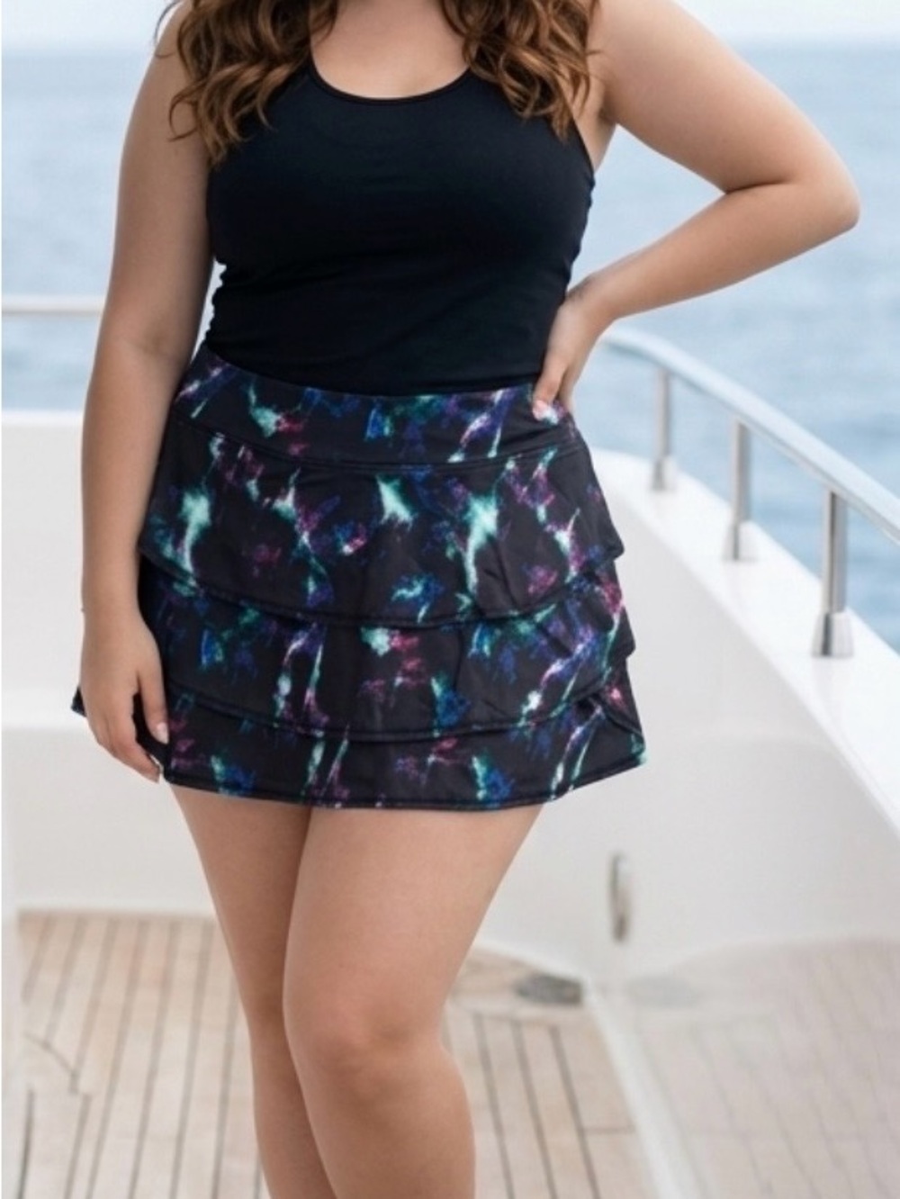 Ideology Black Celestial Sky Women’s Performance Skort